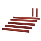 1495-003 : Kit Upper Corner Bunk/Loft Kit with Full Length Guardrails XL, Chestnut