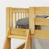 TRINITY XL NS : Corner Loft Bunk Medium Twin XL over Full XL Corner Loft Bunk Bed, Natural