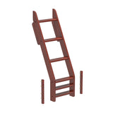 1483-003 : Component Angle Ladder for High Twin over Full Bunk, Chestnut