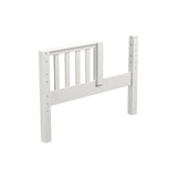 1732-002 : Component Twin Bed End with Opening, White