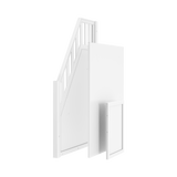 1751-002 : Component High Loft Banister and Panels, White