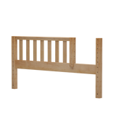 1772-001 : Component Low Queen Bed End with Opening (78cm), Natural