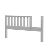1772-002 : Component Low Queen Bed End with Opening (78cm), White