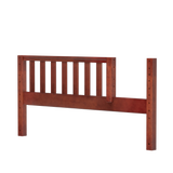 1772-003 : Component Low Queen Bed End with Opening (78cm), Chestnut