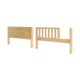 650-001 : Component BX Panel Bed End & Bed w/ Opening (Full), Natural