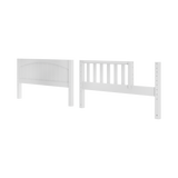 650-002 : Component BX Panel Bed End & Bed w/ Opening (Full), White