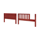 650-003 : Component BX Panel Bed End & Bed w/ Opening (Full), Chestnut
