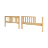 651-001 : Component BX Slat Bed End & Bed w/ Opening (Full), Natural