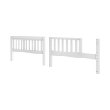 651-002 : Component BX Slat Bed End & Bed w/ Opening (Full), White