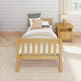 1000 XL NS : Kids Beds Twin XL Basic Bed - Low, Slat, Natural