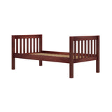 1040 CS : Kids Beds Twin Basic Bed - Medium, Slat, Chestnut