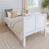 1040 XL WC : Kids Beds Twin XL Basic Bed - Medium, Curved, White