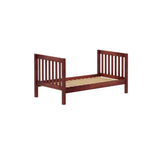 1060 CS : Kids Beds Twin Basic Bed - High, Slat, Chestnut