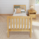 1060 NS : Kids Beds Twin Basic Bed - High, Slat, Natural