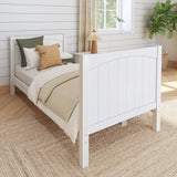1060 XL WP : Kids Beds Twin XL Basic Bed - High, Panel, White