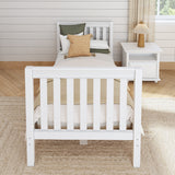 1060 XL WS : Kids Beds Twin XL Basic Bed - High, Slat, White