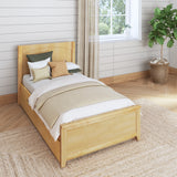 1160 TR NP : Kids Beds Twin Traditional Bed with Trundle, Panel, Natural