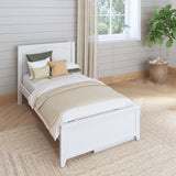 1160 UU WP : Kids Beds Twin Traditional Bed with Underbed Dresser, Panel, White