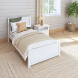 1160 WP : Kids Beds Twin Traditional Bed, Panel, White