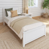 1160 XL WP : Kids Beds Twin XL Traditional Bed, Panel, White