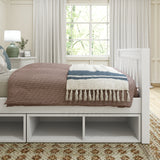 1180 CC WS : Kids Beds Twin Traditional Bed with Cubbies, Slat, White
