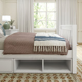 1180 CD WS : Kids Beds Twin Traditional Bed with Dresser and Cubby, Slat, White