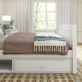 1180 CD WS : Kids Beds Twin Traditional Bed with Dresser and Cubby, Slat, White