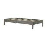130220-185 : Single Beds Twin-Size Platform Bed, Driftwood
