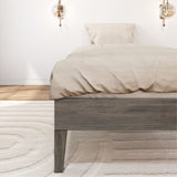130220-185 : Single Beds Twin-Size Platform Bed, Driftwood