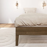 130220-188 : Single Beds Twin-Size Platform Bed, Matte Walnut