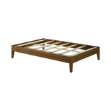 130221-188 : Single Beds Full-Size Platform Bed, Matte Walnut