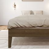 130221-188 : Single Beds Full-Size Platform Bed, Matte Walnut