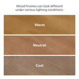 130322-187 : Single Beds Queen-Size Platform Bed, Matte Pecan