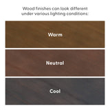 130322-188 : Single Beds Queen-Size Platform Bed, Matte Walnut