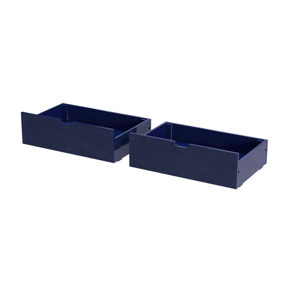 175262-131 : Component 2 Underbed Storage Drawers w/ Rubber Castors, Blue