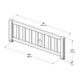 177209-005 : Guardrail Safety Guard Rail, Espresso