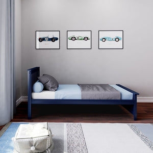 177210-002 : Single Beds Twin Bed w/ Slat HB & Foot Panel incl. Slat Roll, White