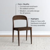 2000389200-008 : Dining Chair Loar Dining Chair, Walnut