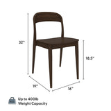 2000389200-008 : Dining Chair Loar Dining Chair, Walnut