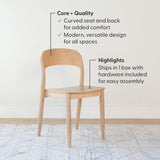 2000389200-010 : Dining Chair Loar Dining Chair, Blonde