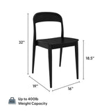2000389200-170 : Dining Chair Loar Dining Chair, Black