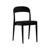 2000390200-440 : Dining Chair Loar Upholstered Dining Chair, Black/Black PU Leather (ST-04)