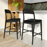 2000390300-440 : Counter Chair Loar Upholstered Counter Stool, Black/Black (PU ST-04)