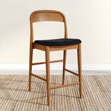 2000390300-449 : Counter Chair Loar Upholstered Counter Stool, Pecan/Black (PU ST-04)