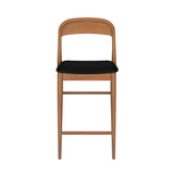 2000390300-449 : Counter Chair Loar Upholstered Counter Stool, Pecan/Black (PU ST-04)