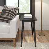 2000514000-170 : Side Table Mid Century Modern Rectangular Side Table (24in x 15in / 630mm x 375mm), Black