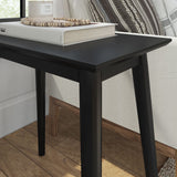 2000514000-170 : Side Table Mid Century Modern Rectangular Side Table (24in x 15in / 630mm x 375mm), Black