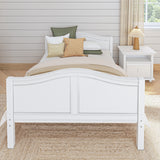 2000 WC : Kids Beds Full Basic Bed - Low, Curved, White