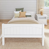 2000 WP : Kids Beds Full Basic Bed - Low, Panel, White