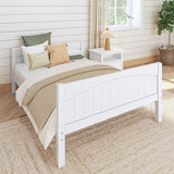 2000 WP : Kids Beds Full Basic Bed - Low, Panel, White